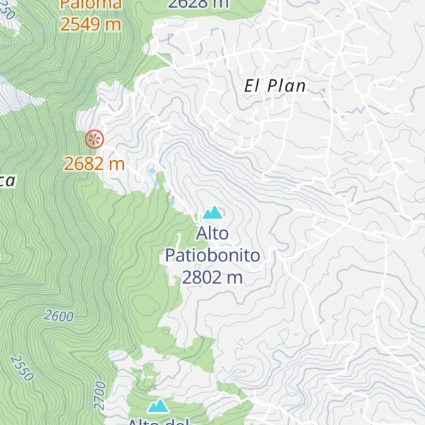 Map of Alto Patiobonito