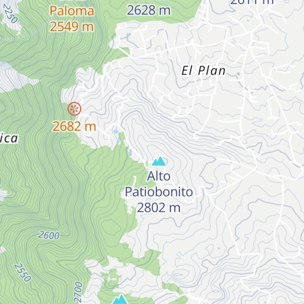 Map of Alto de La Pelada