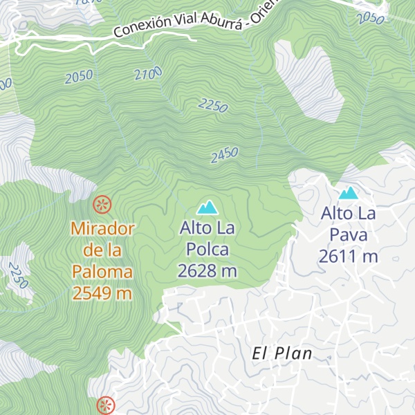 Map of Alto La Polca