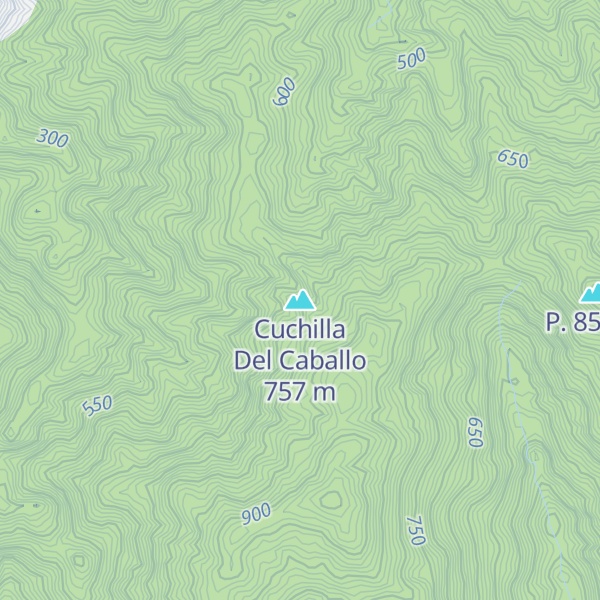 Map of Cuchilla Del Caballo