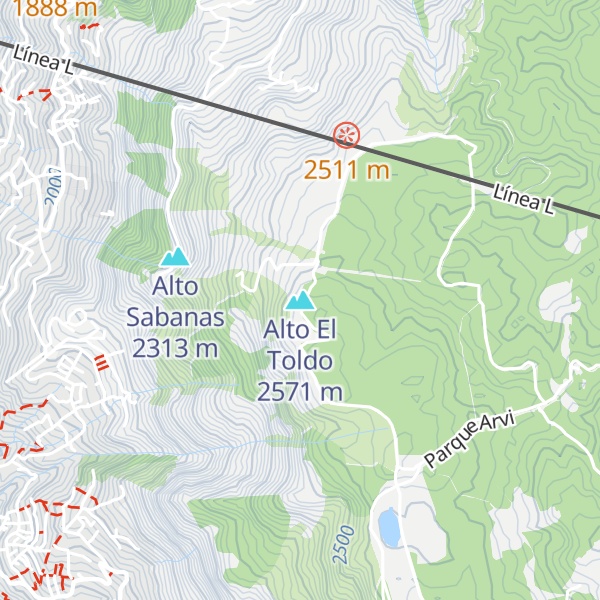 Map of Alto El Toldo