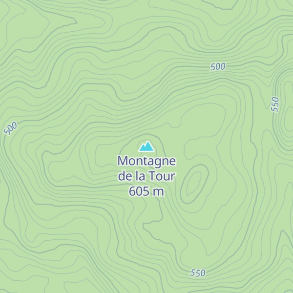 Map of Montagne de la Tour