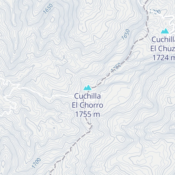 Map of Cuchilla El Chorro