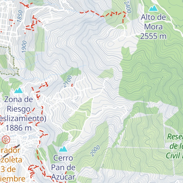 Map of Alto Pandeazucar