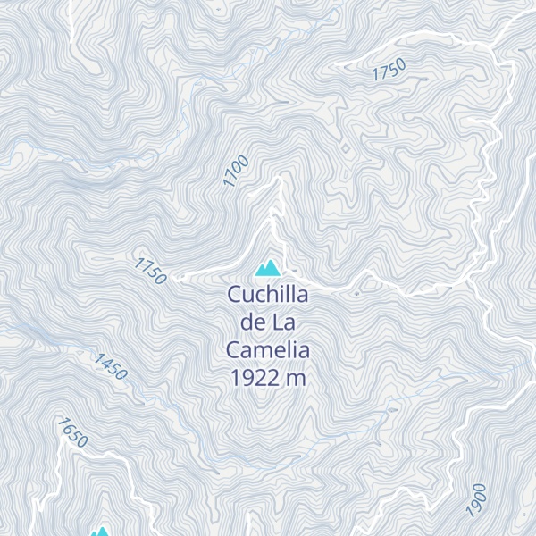 Map of Cuchilla de La Camelia
