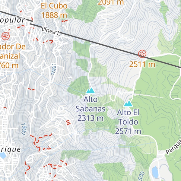 Map of Alto Sabanas
