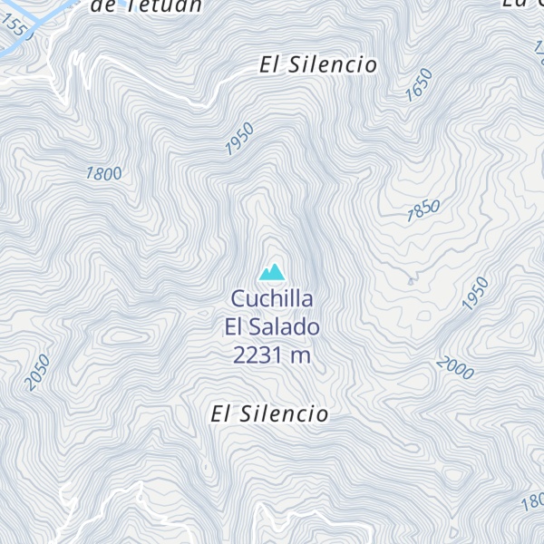 Map of Cuchilla El Salado
