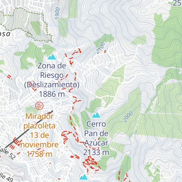 Map of Bosque
