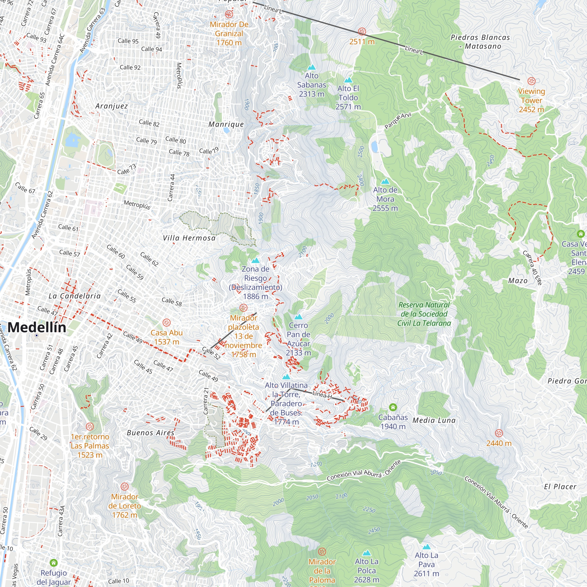 Bosque map