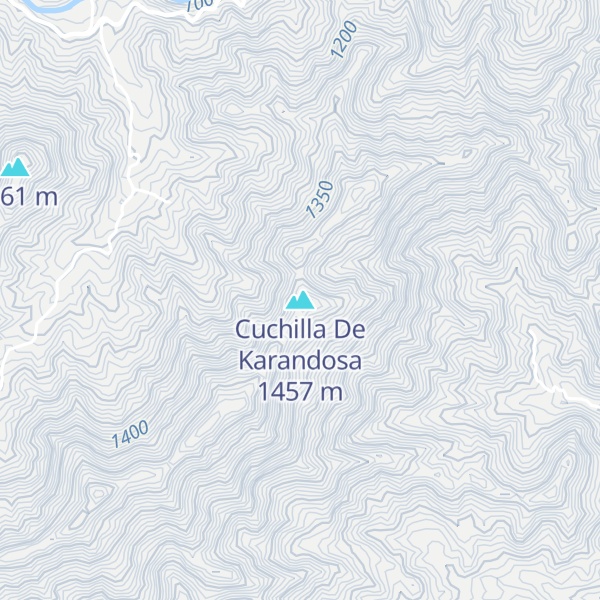 Map of Cuchilla De Karandosa