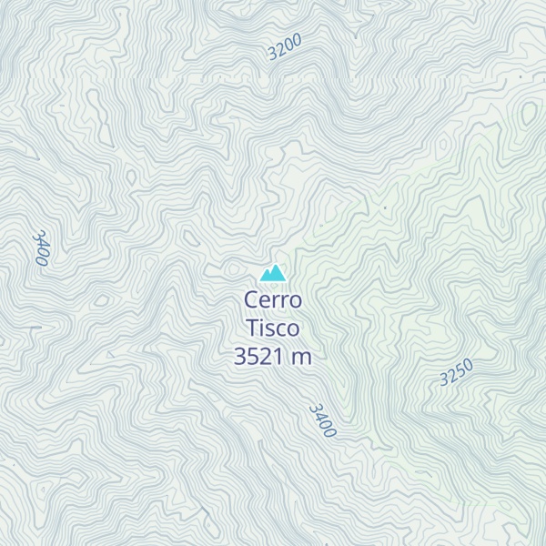 Map of Cerro Tisco