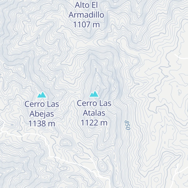 Map of Cerro Las Atalas