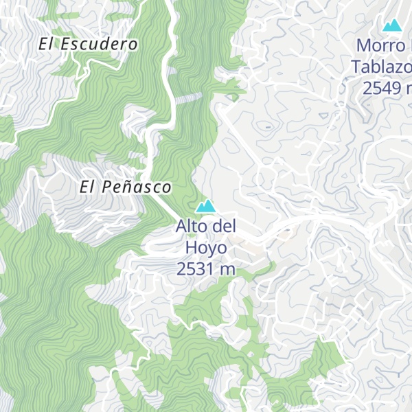 Map of Alto del Hoyo
