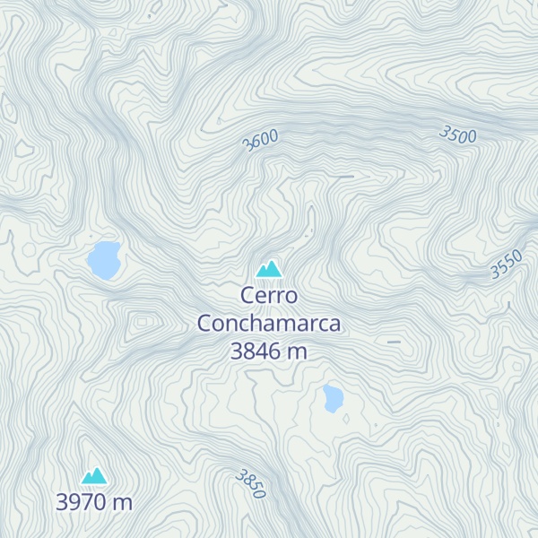 Map of Cerro Conchamarca