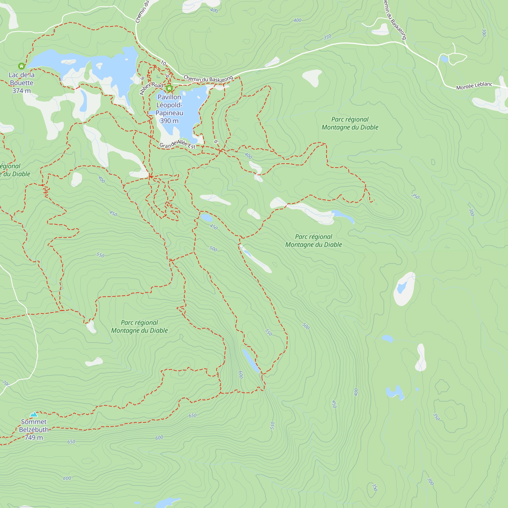 Chalet du nord map