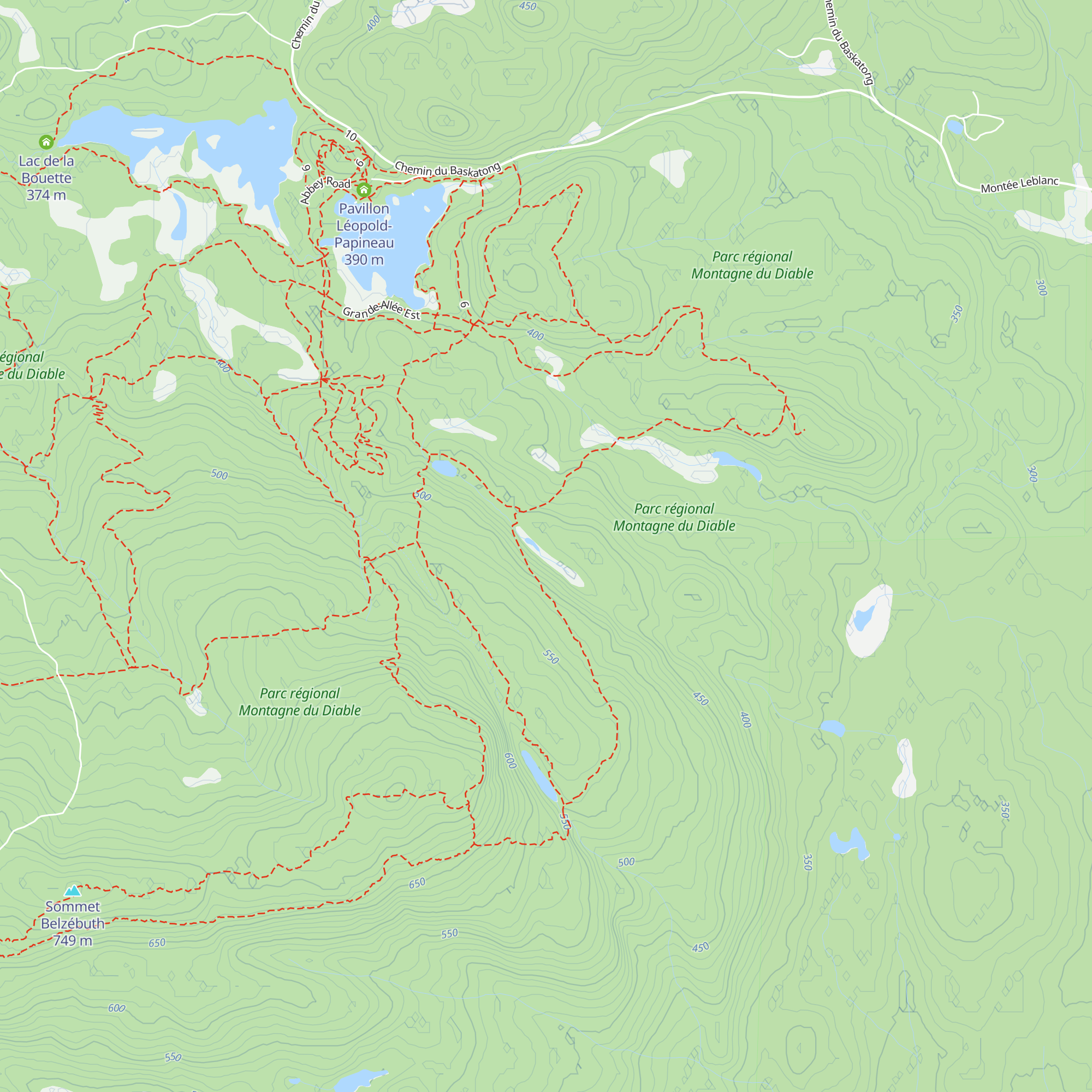 Chalet du nord map