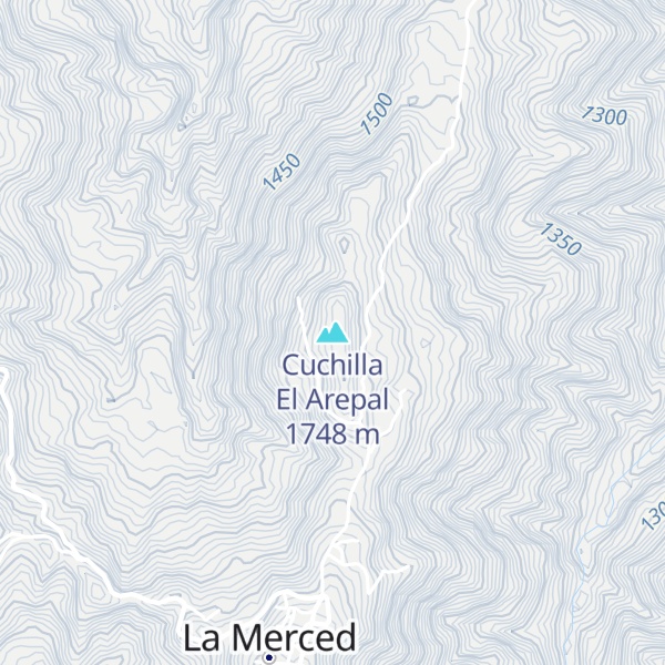 Map of Cuchilla El Arepal