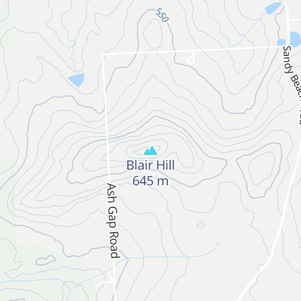 Map of Blair Hill