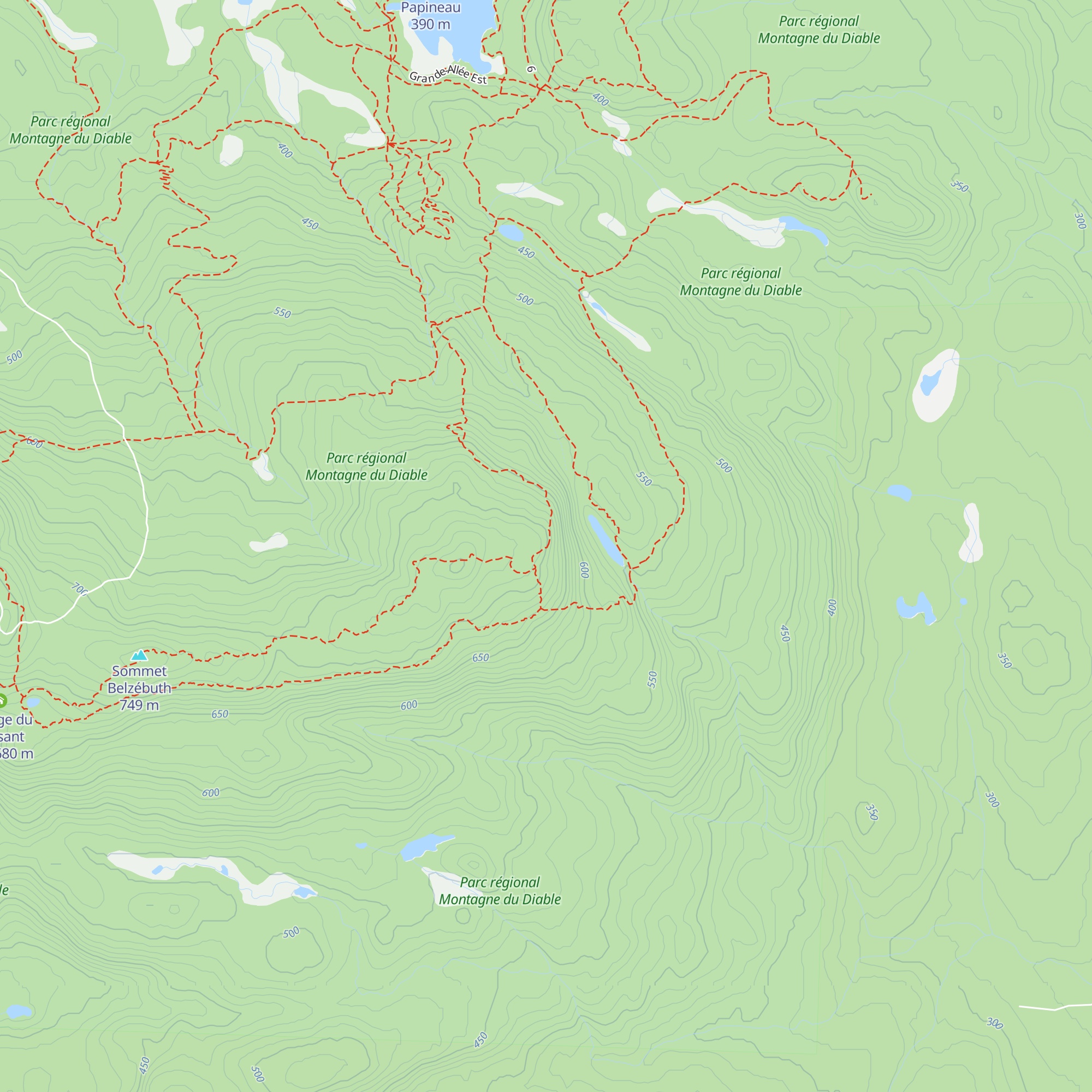 Abri de la Paroi de l'aube map