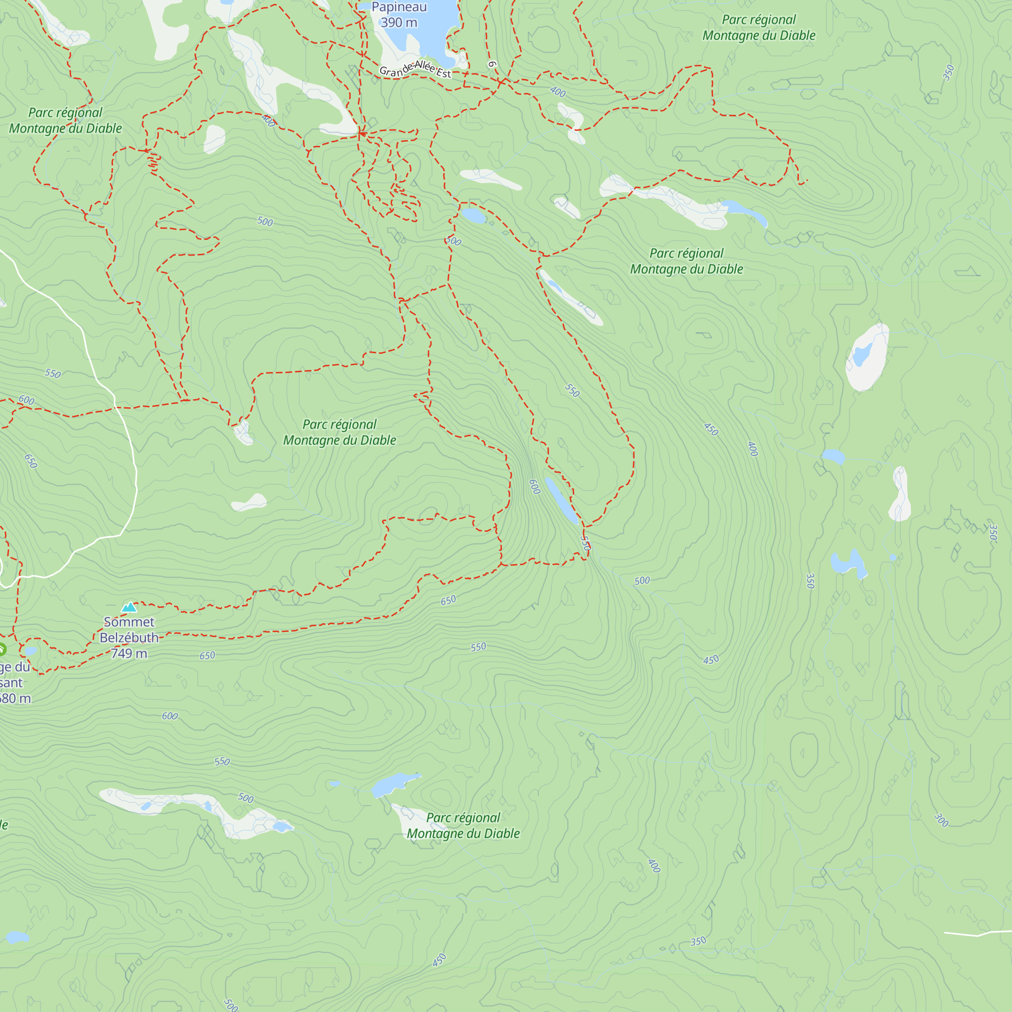 Abri de la Paroi de l'aube map