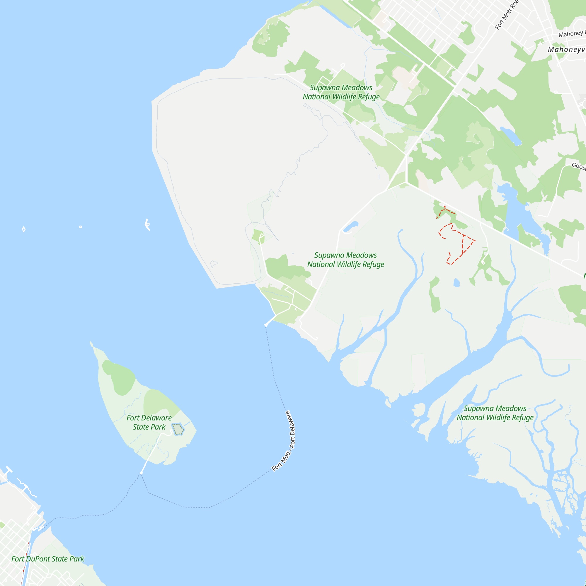 Fort Mott State Park Welcome Center map
