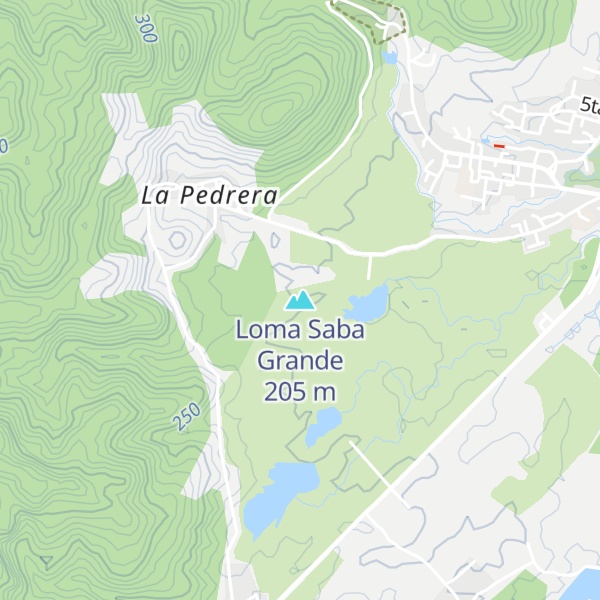 Map of Loma Saba Grande