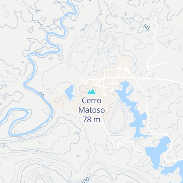 Map of Cerro Matoso