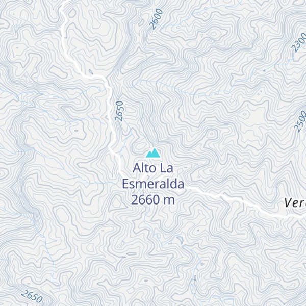 Map of Alto La Esmeralda