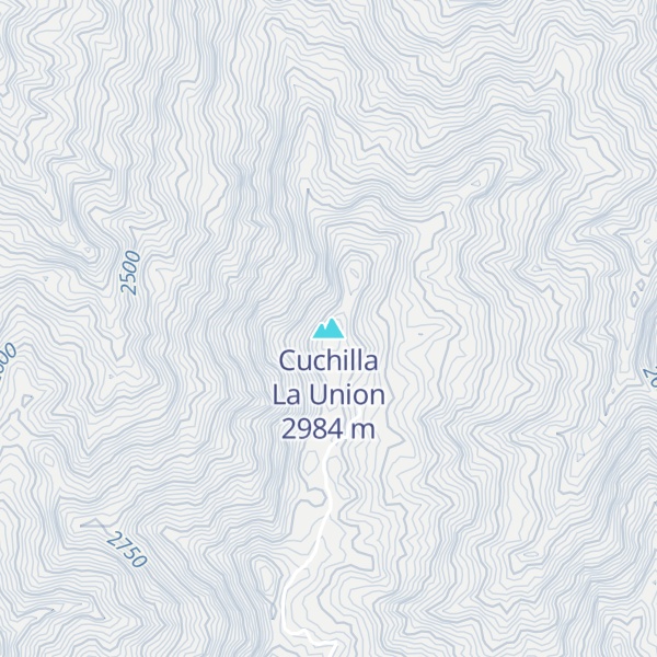 Map of Cuchilla La Union