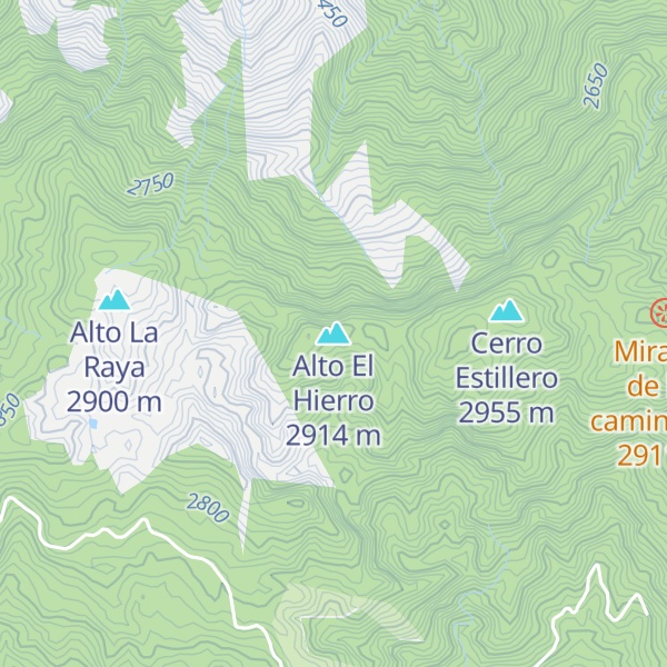 Map of Alto El Hierro