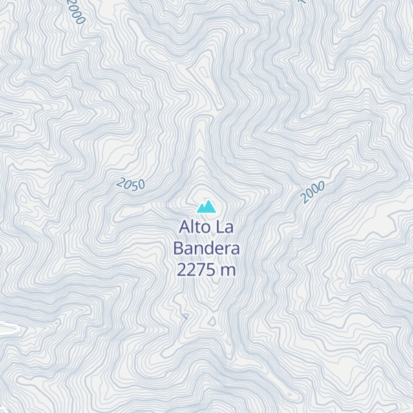 Map of Alto La Bandera