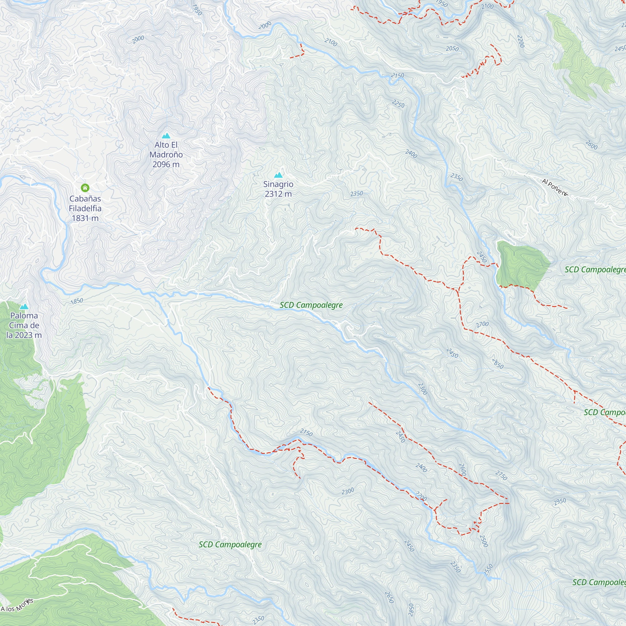 Cabañas El Portal map