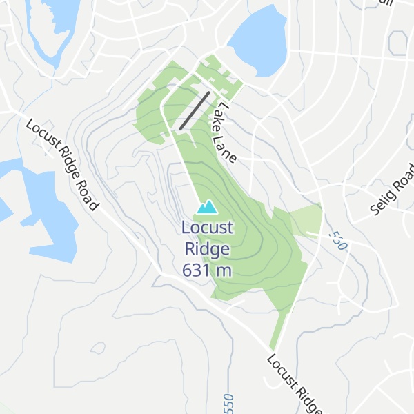 Map of Locust Ridge