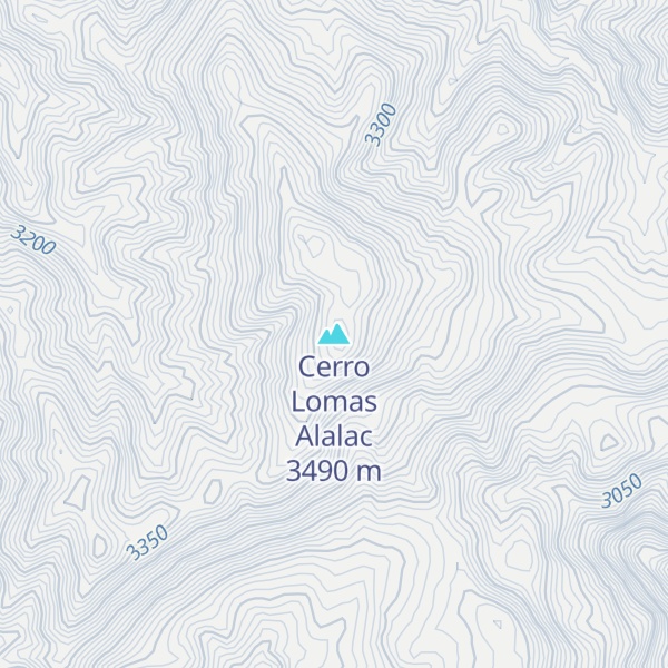 Map of Cerro Lomas Alalac