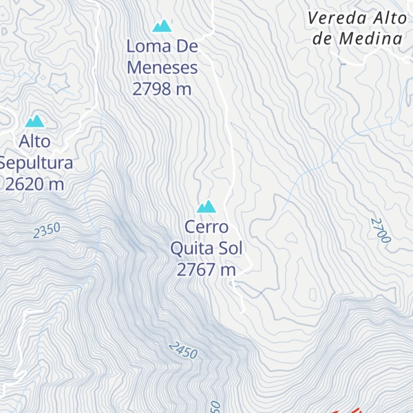 Map of Cerro Quita Sol
