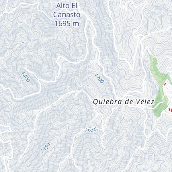 Map of Cuchilla Los Caicedo