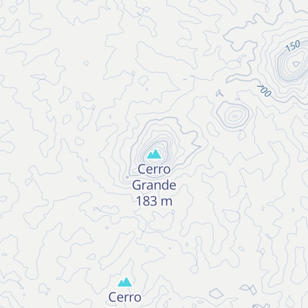 Map of Cerro Grande