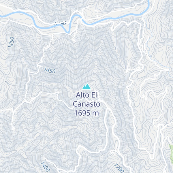 Map of Alto El Canasto