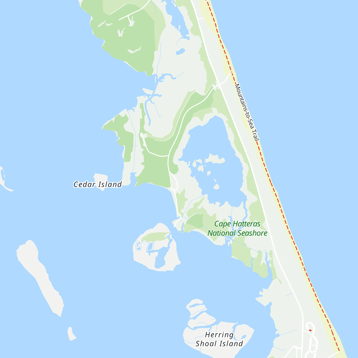 Bodie Island Visitor Center map