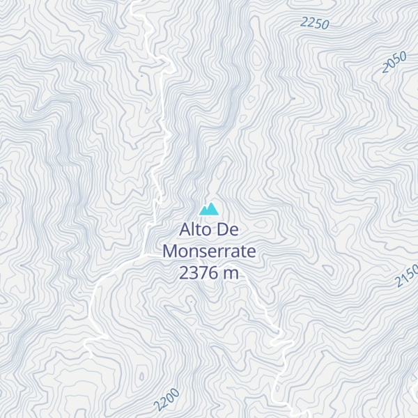 Map of Alto De Monserrate