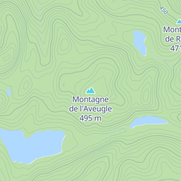 Map of Montagne de l'Aveugle