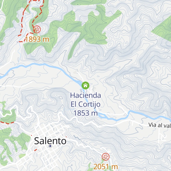 Map of Hacienda El Cortijo