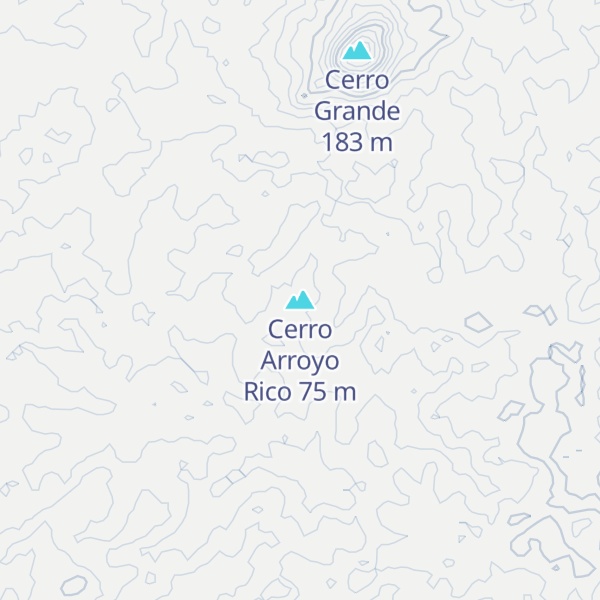 Map of Cerro Arroyo Rico