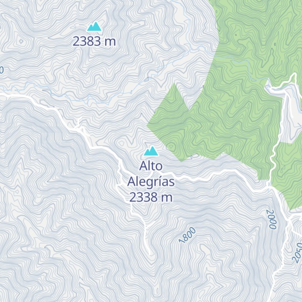 Map of Alto Alegrías
