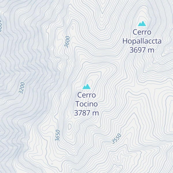 Map of Cerro Tocino