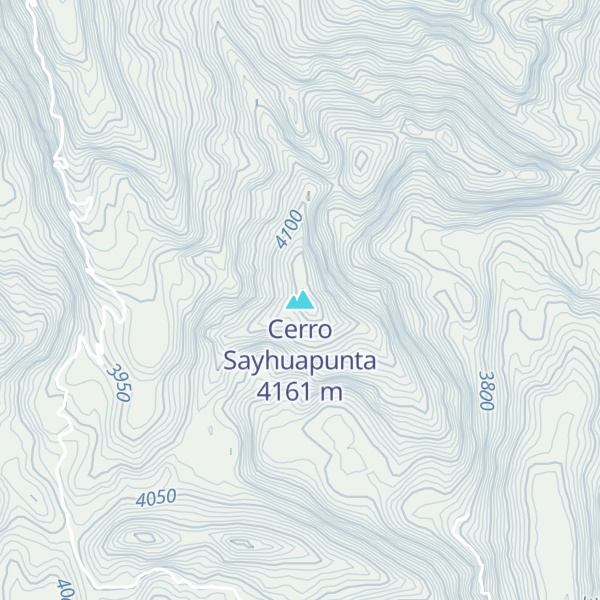 Map of Cerro Sayhuapunta