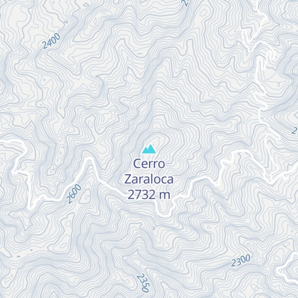 Map of Cerro Zaraloca