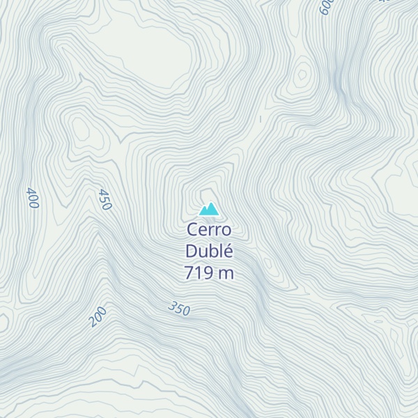Map of Cerro Dublé