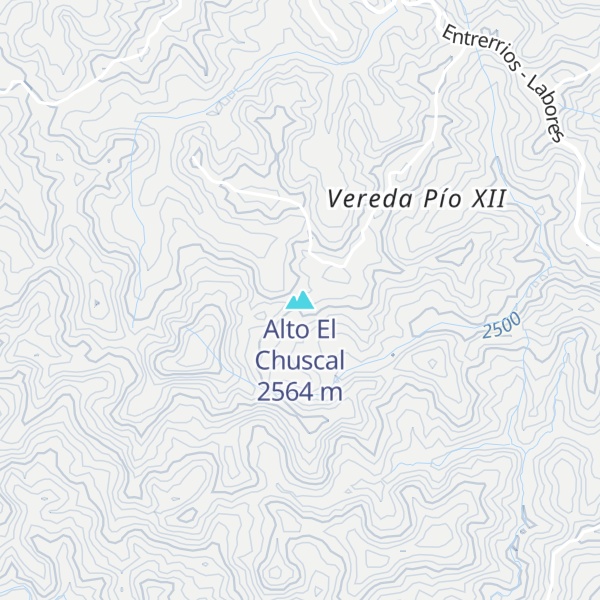 Map of Alto El Chuscal
