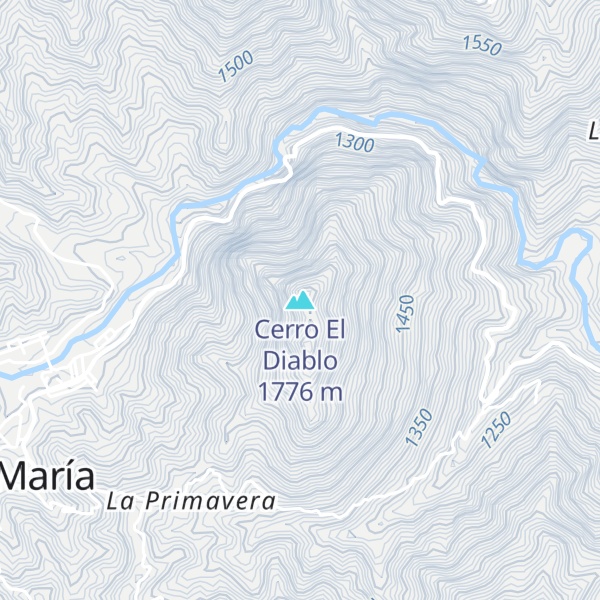 Map of Cerro El Diablo